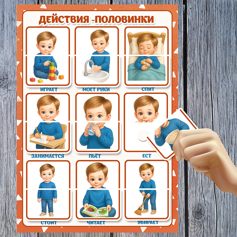 Действия половинки